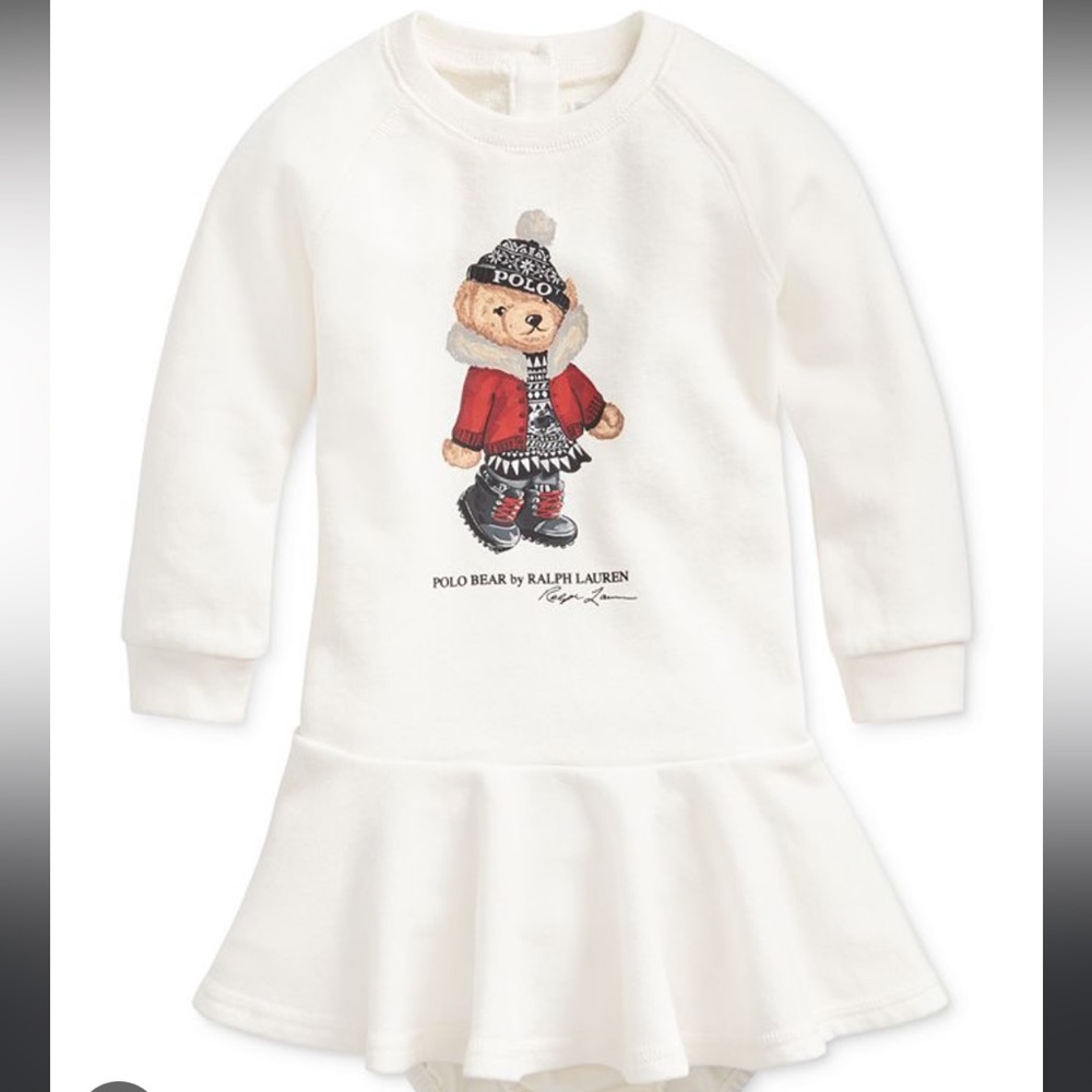 Ralph Lauren winter bear dress (12M)